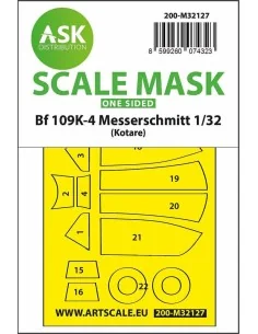 Bf 109K-4 one-sided express fit mask for Kotare, 1/32 - Art Scale K...