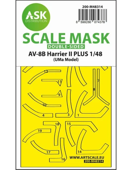AV-8B Harrier II PLUS double-sided express fit mask for Uma Model, ...