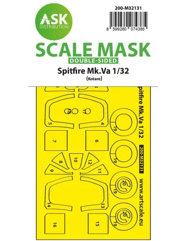 Spitfire Mk.Va double-sided express fit and self adhesive mask for ...
