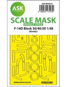 [NO_DESC] F-16D Block 30/40/50 double-sided fit and self adhesive e...