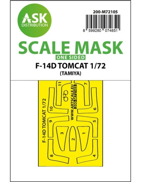 F-14D one-sided fit express mask for Tamiya, 1/72 - Art Scale Kit 2...