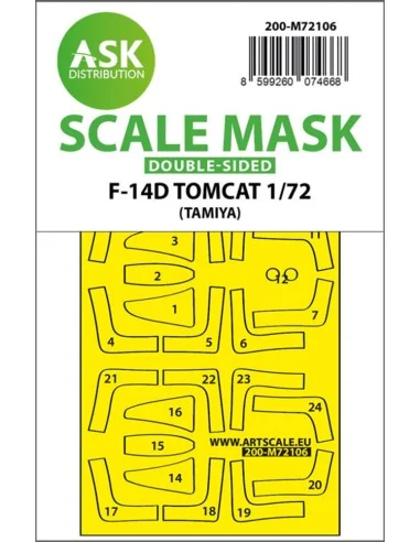 F-14D double-sided fit express mask for Tamiya, 1/72 - Art Scale Ki...