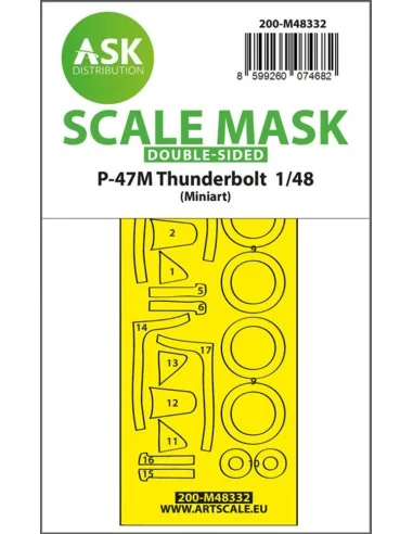 P-47M Thunderbolt double-sided express fit mask for Miniart, 1/48 -...