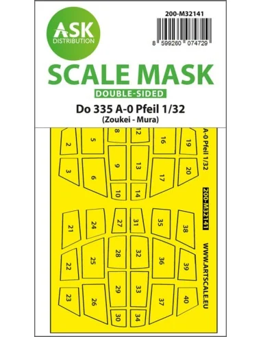 Dornier Do 335A-0 Pfeil double-sided mask for Zoukei Mura, 1/32 - A...
