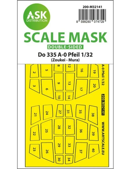[NO_DESC] Dornier Do 335A-0 Pfeil double-sided mask for Zoukei Mura...