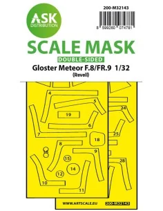 Gloster Meteor F.8/FR9 double-sided fit express mask for Revell, 1/...
