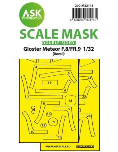 [NO_DESC] Gloster Meteor F.8/FR9 double-sided fit express mask for ...