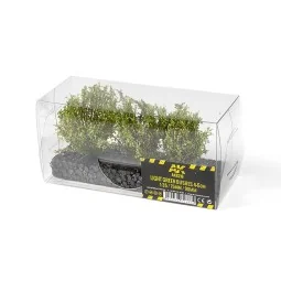 LIGHT GREEN BUSHES 4-6CM - AK Interactive AK8216