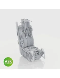 F-16 late ACESS II Ejection Seat with seat belts for Kinetic, 1/48 ...