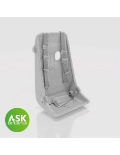 Messerschmitt P.1101 Seat (Me 163 type) with Seat belts - 3D print ...
