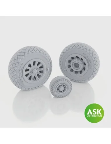 P-51D Mustang - wheels for Eduard, 1/48 - Art Scale Kit 200-A48088