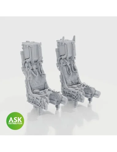 SJU-17 ejection seats with seat belts, 2 pcs F-14D - 3D print for T...