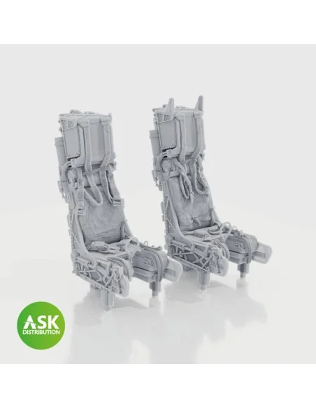 SJU-17 ejection seats with seat belts, 2 pcs F-14D - 3D print for T...