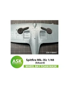 Bf 109G FOAM flexibel wheel bay mask for Eduard, 1/48 - Art Scale K...