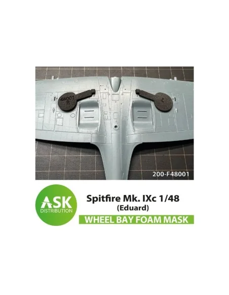 Bf 109G FOAM flexibel wheel bay mask for Eduard, 1/48 - Art Scale K...