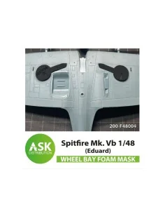 Spitfire Mk.I, Mk.II FOAM flexibel wheel bay mask for Eduard, 1/48 ...