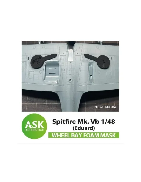 Spitfire Mk.I, Mk.II FOAM flexibel wheel bay mask for Eduard, 1/48 ...