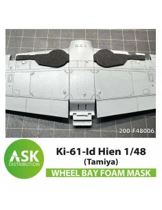 Ki-61-Id Hien FOAM flexibel wheel bay mask for Tamiya, 1/48 - Art S...