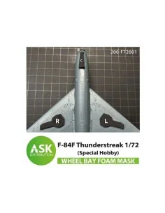 [NO_DESC] F-84F Thunderstreak wheel bay FOAM flexibel mask for Spec...