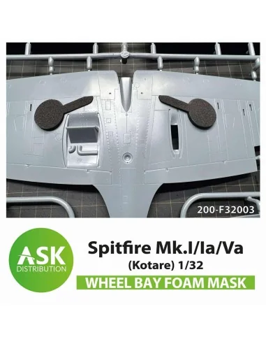 Spitfire Mk.I/Ia/Va Wheel bays - FOAM flexibel express fit mask for...