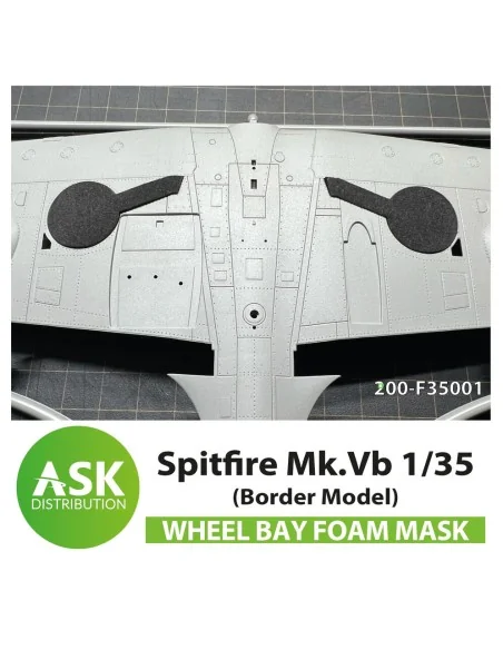 Spitfire Mk.Vb Wheel bays - FOAM flexibel express fit mask for Bord...