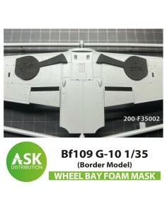 Bf 109G-10 Wheel bays - FOAM flexibel express fit mask for Border M...