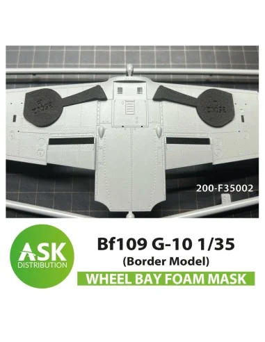 Bf 109G-10 Wheel bays - FOAM flexibel express fit mask for Border M...