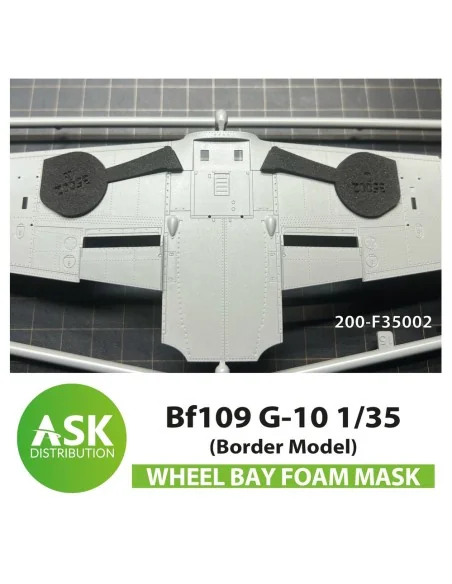 Bf 109G-10 Wheel bays - FOAM flexibel express fit mask for Border M...