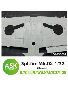 Spitfire Mk.IXc Wheel bays - FOAM flexibel express fit mask for Rev...