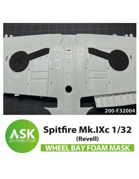 Spitfire Mk.IXc Wheel bays - FOAM flexibel express fit mask for Rev...