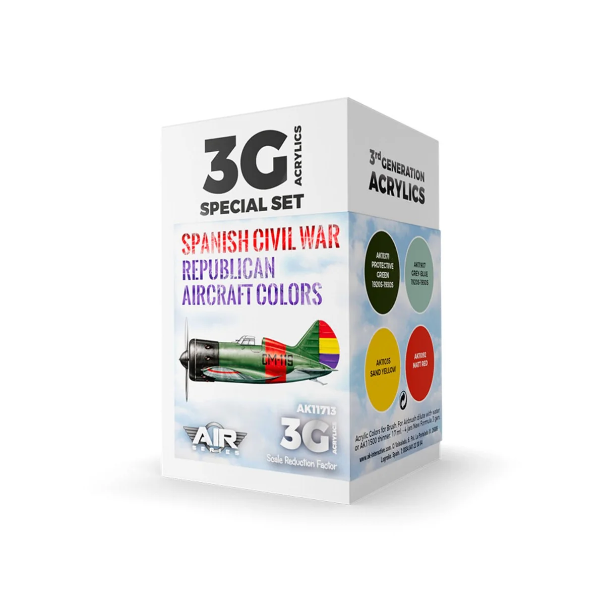 Spanish Civil War. Republican Aircraft Colors SET - AK Interactive ...