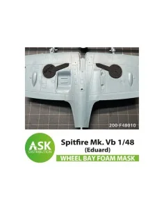 Spitfire Mk.XII FOAM flexibel wheel bay mask for Airfix, 1/48 - Art...