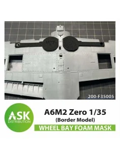 A6M2 Zero Wheel bays - FOAM flexibel express fit mask for Border Mo...