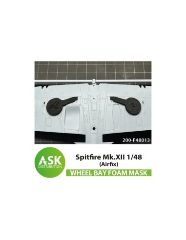 Spitfire Mk.XII FOAM flexibel wheel bay mask for Airfix, 1/48 - Art...