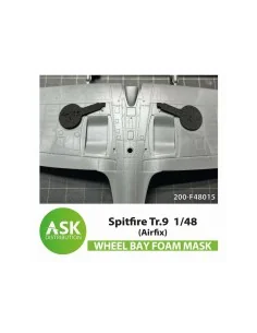 Spitfire Tr.9 FOAM flexibel wheel bay mask for Airfix, 1/48 - Art S...