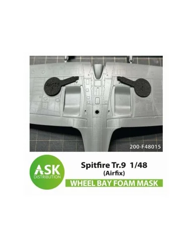 Spitfire Tr.9 FOAM flexibel wheel bay mask for Airfix, 1/48 - Art S...