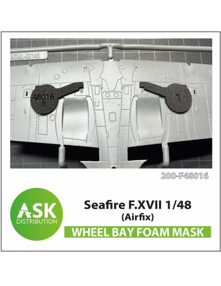 Seafire F.XVII FOAM flexibel wheel bay mask for Airfix, 1/48 - Art ...