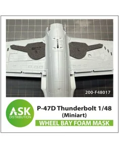[NO_DESC] P-47 Thunderbolt FOAM flexibel wheel bay mask for Miniart...