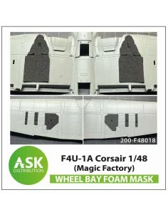 [NO_DESC] F4U-1A Corsair FOAM flexibel wheel bay mask for Magic Fac...