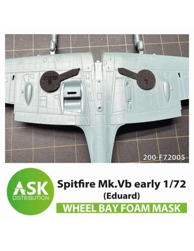 Spitfire Mk.Vb wheel bay FOAM flexibel mask for Eduard, 1/72 - Art ...