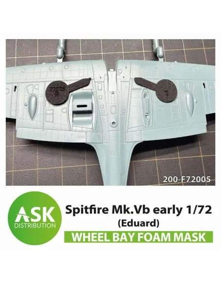 Spitfire Mk.Vb wheel bay FOAM flexibel mask for Eduard, 1/72 - Art ...