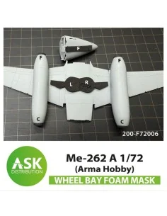 Me 262A wheel bay FOAM flexibel fit mask for Arma Hobby, 1/72 - Art...