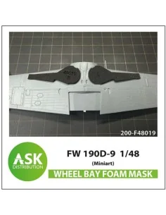 Fw 190D flexibel FOAM wheel bay mask for Miniart, 1/48 - Art Scale ...