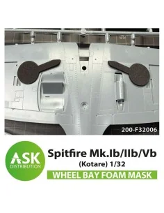 Spitfire Mk.Ib/IIb/Vb Wheel bays - FOAM flexibel express fit mask f...