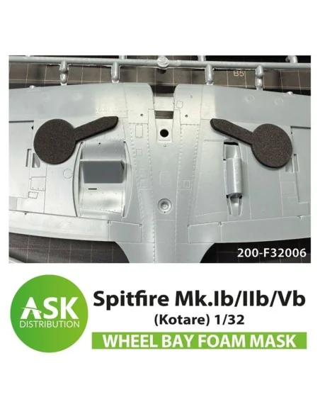 Spitfire Mk.Ib/IIb/Vb Wheel bays - FOAM flexibel express fit mask f...