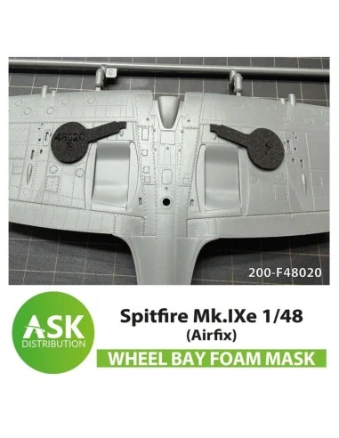 Spitfire Mk.IXe FOAM flexibel wheel bay mask for Airfix, 1/48 - Art...