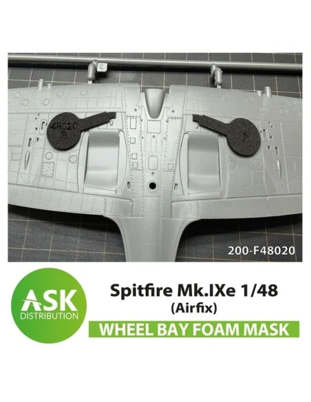 Spitfire Mk.IXe FOAM flexibel wheel bay mask for Airfix, 1/48 - Art...