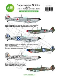 Spitfire Mk.IXc and Mk.IXe part 1 - Greece, Türkiye, Burma, 1/72 - ...