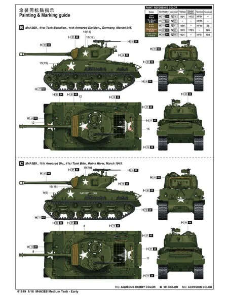 [NO_DESC] M4A3E8 Medium Tank - Early - I LOVE KIT 61619
