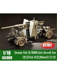 German Flak 36 88MM Anti-Aircraft Gun, 1/18 - I LOVE KIT 61701